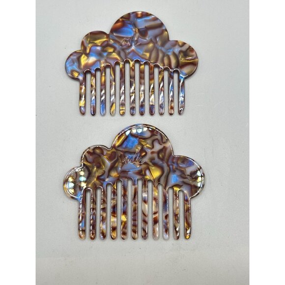 Mle Cloud Comb in Iridescent Labradorite Plastic Set of 2 Hair Accessory main image 8